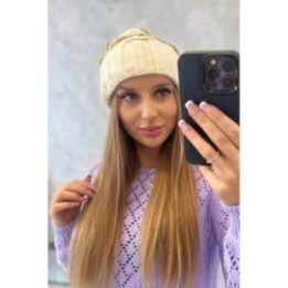 Moteriška žieminė kepurė Feba, žalia