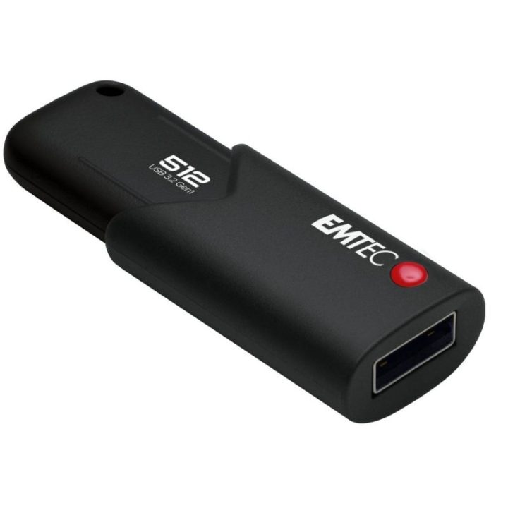 USB atmintinė EMTEC Click Secure B120, 512 GB