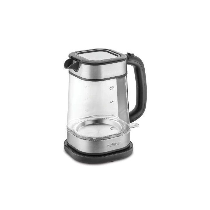 Elektrinis virdulys Zelmer ZCK8021 SQUARE, 2 l, juodas, plieno spalvos ir skaidrus