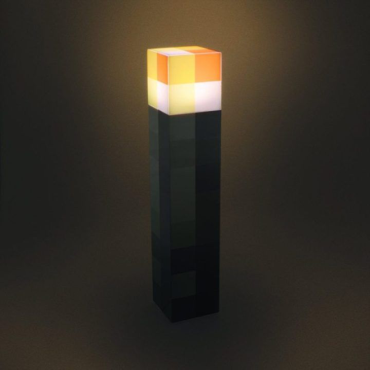 Šviestuvas su Minecraft fakelo motyvu Paladone, 28 cm