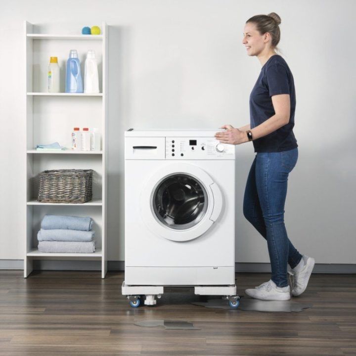 Reguliuojamas vežimėlis buitiniams prietaisams Xavax, iki 70 × 70 cm, iki 150 kg