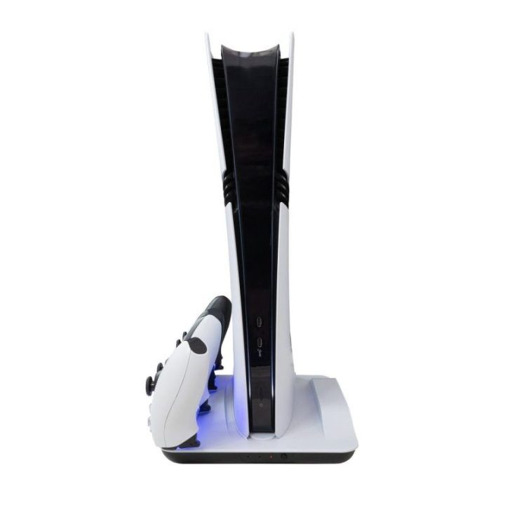 PS5 konsolės aušinimo stovas su įkrovimo stotele White Shark Guard-2