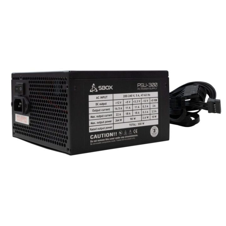 Maitinimo blokas ATX Sbox PSU-300, 300 W