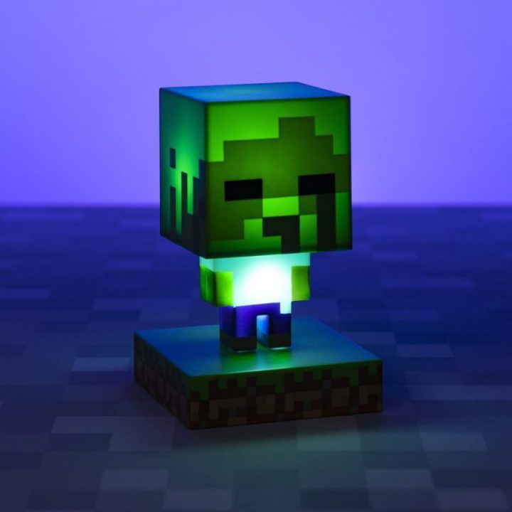 Naktinis šviestuvas su Minecraft zombio personažu Paladone, 8 cm