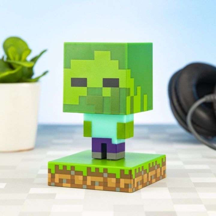 Naktinis šviestuvas su Minecraft zombio personažu Paladone, 8 cm