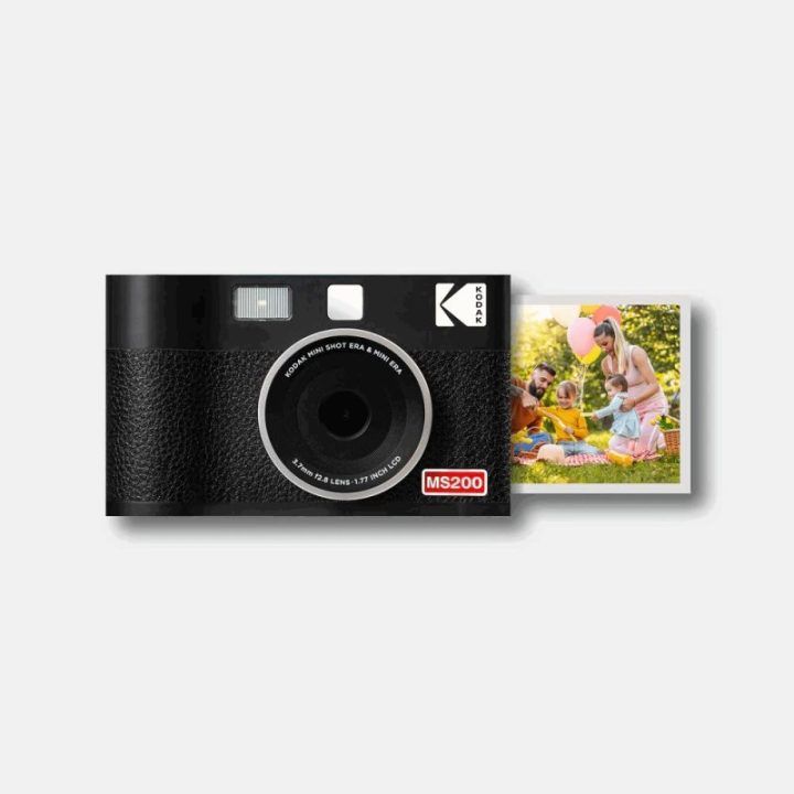 Momentinis fotoaparatas-spausdintuvas Kodak Mini Shot 2 Era, 5,3 × 8,6 cm, juodas