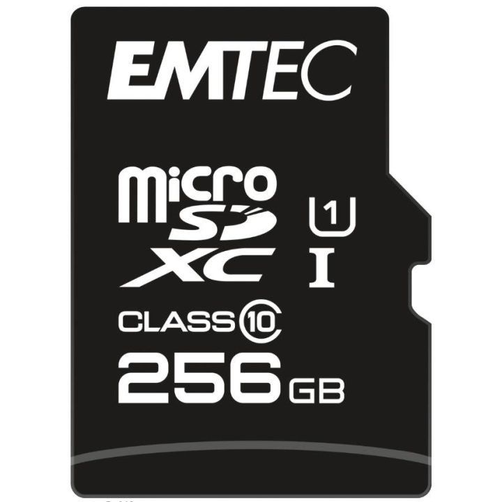 MicroSDXC atminties kortelė UHS-I U1 Emtec EliteGold, 256 GB
