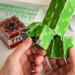 Konstravimo rinkinys su Minecraft Creeper personažu Paladone, 50 dalių