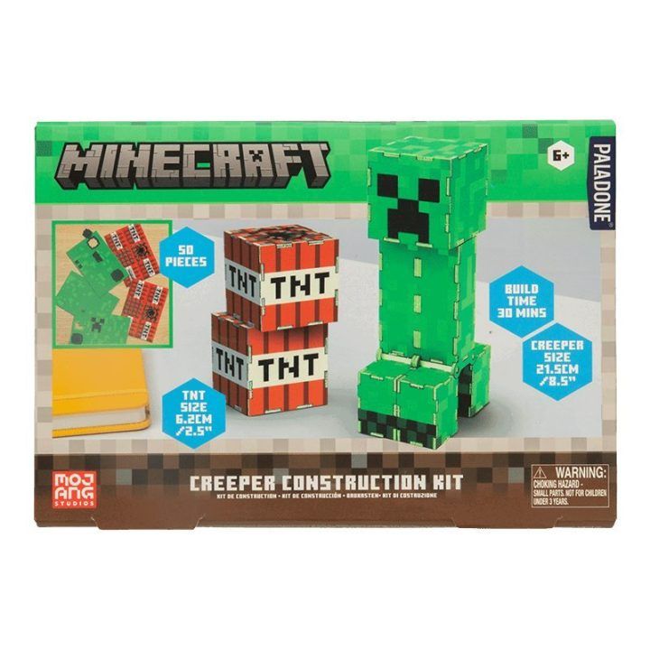Konstravimo rinkinys su Minecraft Creeper personažu Paladone, 50 dalių