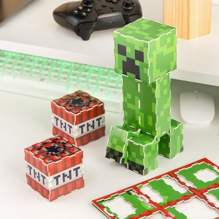 Konstravimo rinkinys su Minecraft Creeper personažu Paladone, 50 dalių