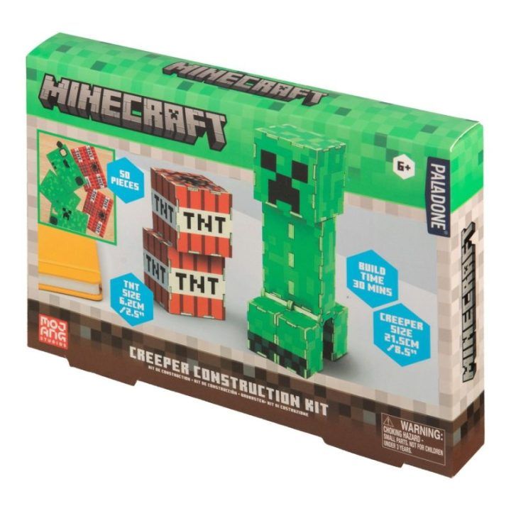 Konstravimo rinkinys su Minecraft Creeper personažu Paladone, 50 dalių