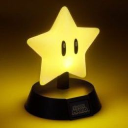 Dekoratyvinis LED šviestuvas Super Mario Super Star Paladone, 10 cm