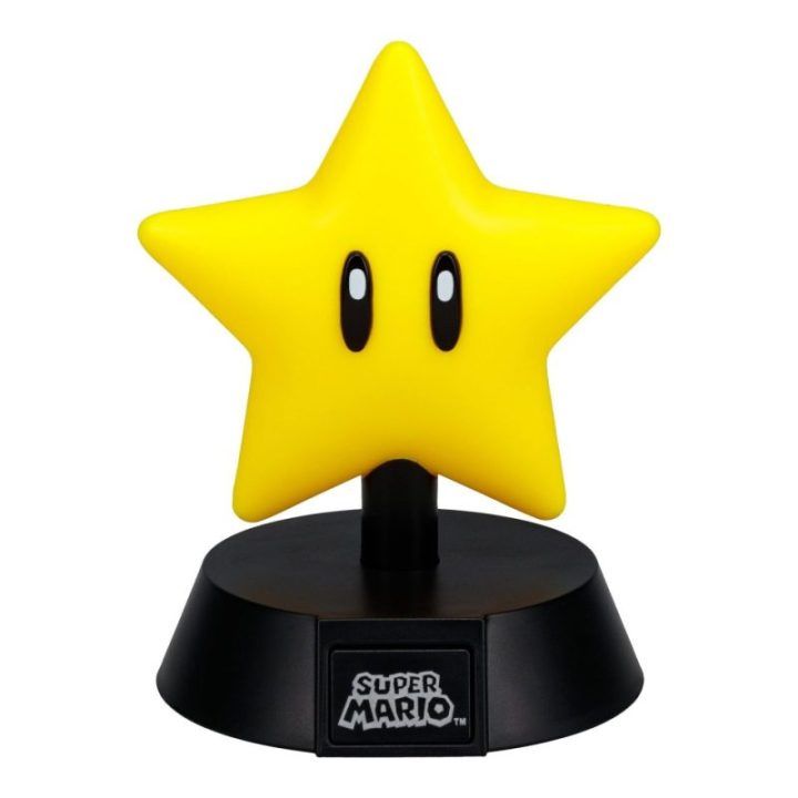 Dekoratyvinis LED šviestuvas Super Mario Super Star Paladone, 10 cm