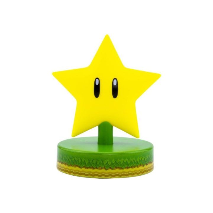 Dekoratyvinis LED šviestuvas Super Mario Super Star Paladone, 10 cm