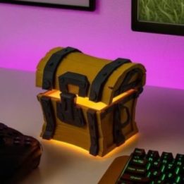 Dekoratyvinis LED šviestuvas Fortnite skrynios formos Paladone, 14,4 cm