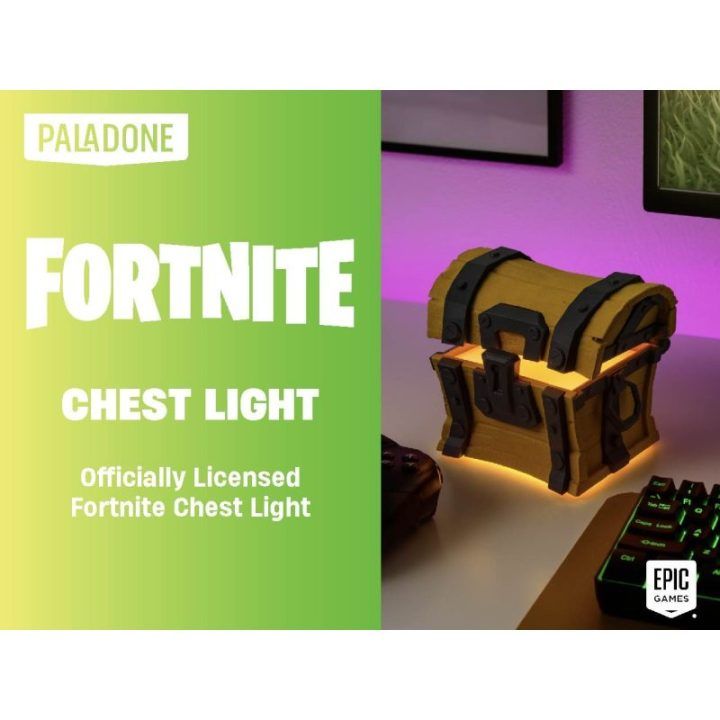 Dekoratyvinis LED šviestuvas Fortnite skrynios formos Paladone, 14,4 cm