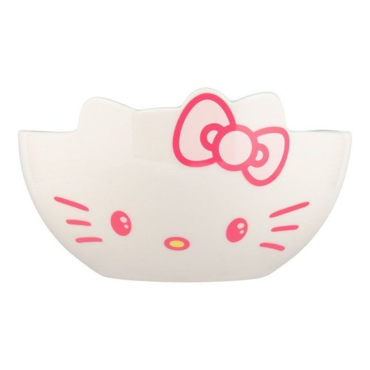 Užkandžių dubenėlis su telefono laikikliu ir Hello Kitty motyvu Paladone, 16 × 16 × 9 cm