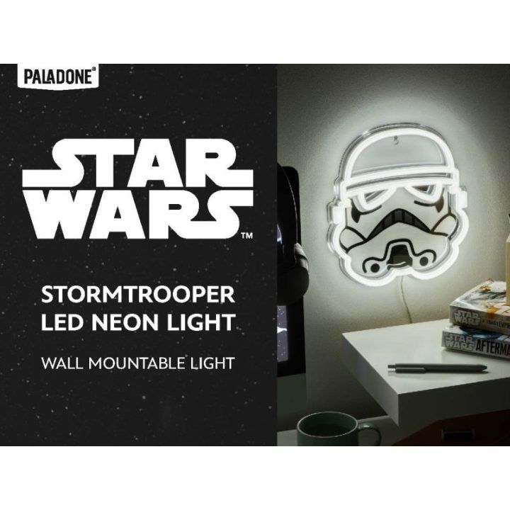 Neoninis LED sieninis šviestuvas su Stormtrooper personažu Paladone