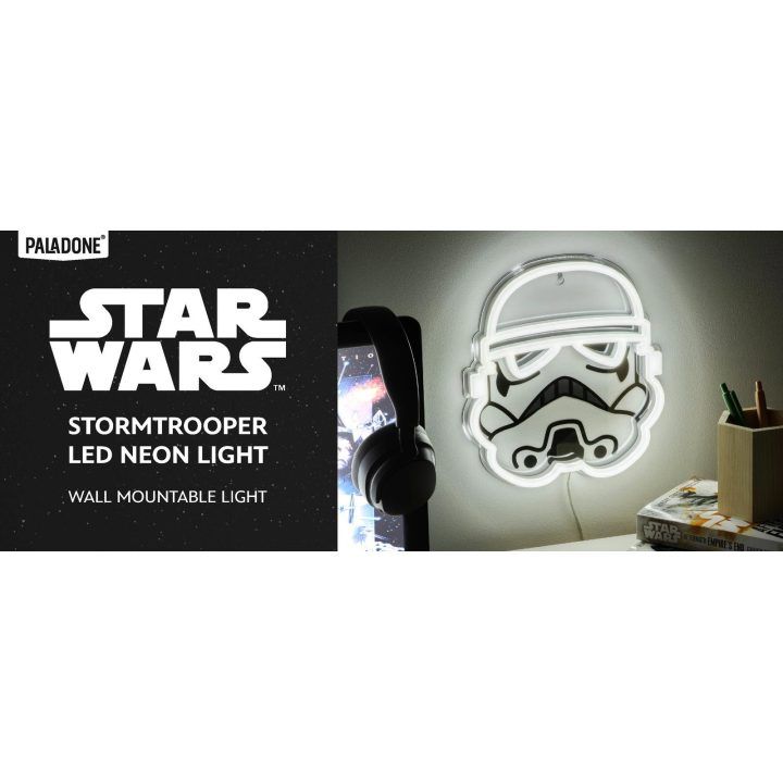 Neoninis LED sieninis šviestuvas su Stormtrooper personažu Paladone