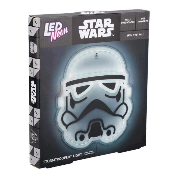 Neoninis LED sieninis šviestuvas su Stormtrooper personažu Paladone