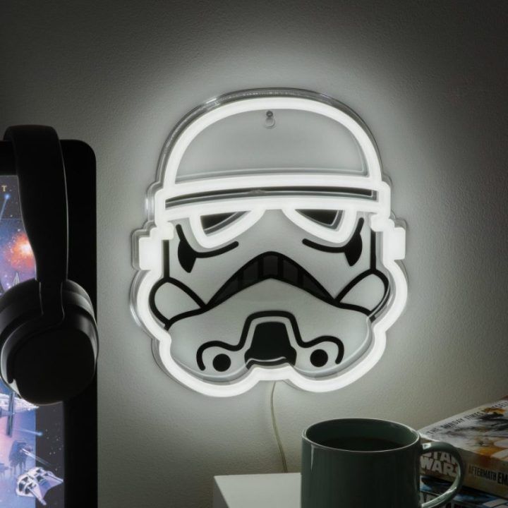 Neoninis LED sieninis šviestuvas su Stormtrooper personažu Paladone