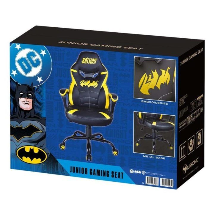 Vaikiška žaidimų kėdė su Batman Power Up motyvu Subsonic Junior