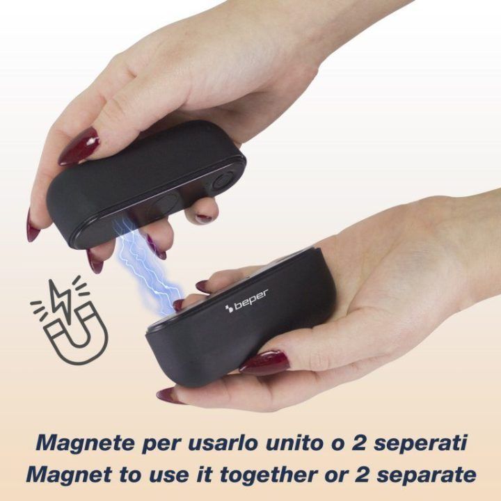 Įkraunamas rankų šildytuvas su magnetiniu sujungimu Beper P203TFO050