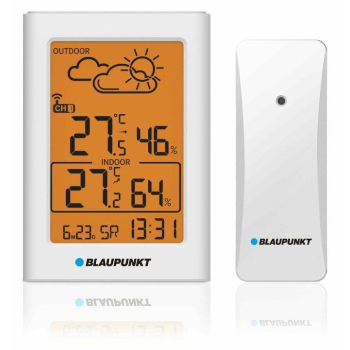 Orų stotelė su temperatūros ir drėgmės matavimu Blaupunkt WS15WH