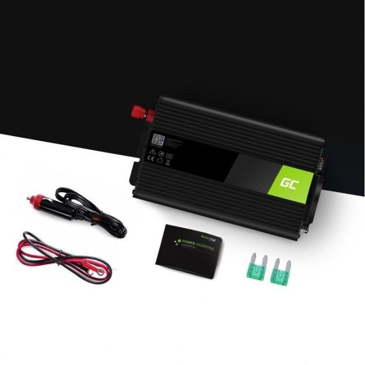 Automobilinis inverteris GREEN CELL INV04DE 24 V į 230 V, 500 W