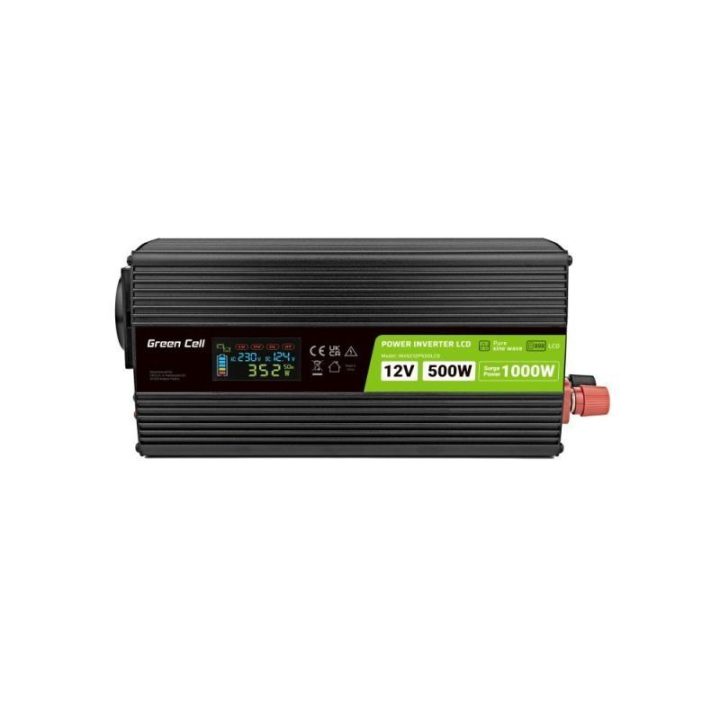 Automobilinis keitiklis GREEN CELL 12V/230V 500W