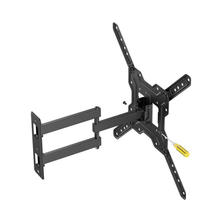 Reguliuojamas televizoriaus sieninis laikiklis Sbox LCD-443-2, 23–65 colių, 30 kg, juodas