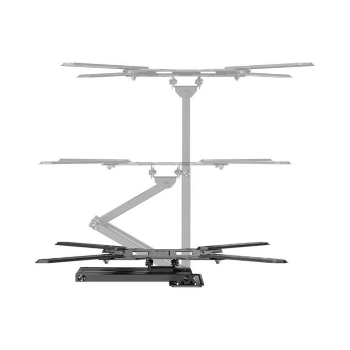 Reguliuojamas televizoriaus sieninis laikiklis Sbox LCD-443-2, 23–65 colių, 30 kg, juodas