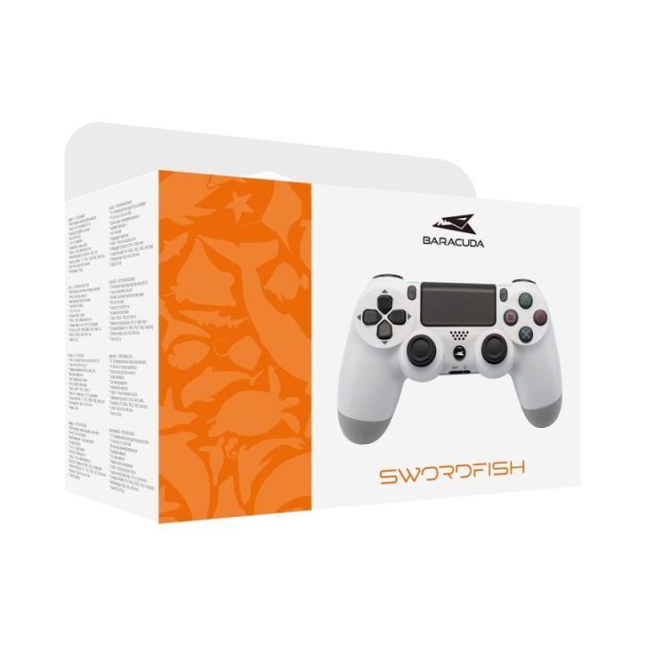 Belaidis žaidimų pultas kompiuteriams, PS4, PS3, iOS ir Android Baracuda Swordfish, baltas