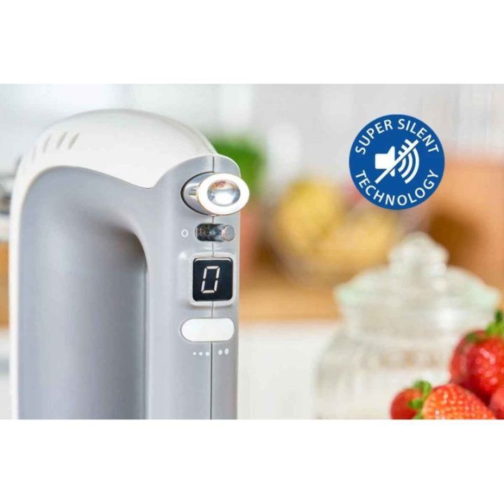 Tyliai veikiantis rankinis plaktuvas Zelmer ZHM2650, 1400 W, baltas, sidabro spalvos