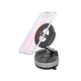 Automobilinis magnetinis telefono laikiklis Tracer UM 05 TWIST, juodos ir sidabro spalvos