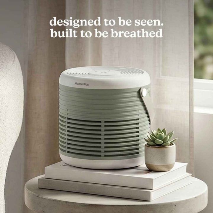 Oro valytuvas su 3 viename HEPA filtru Homedics Whisper Pure Comfort, iki 42 m²
