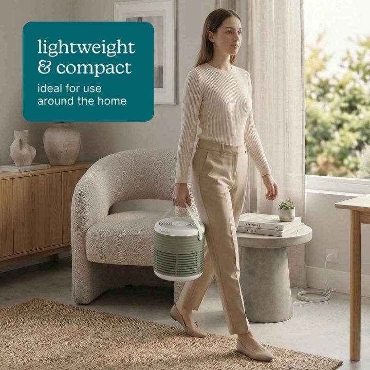 Oro valytuvas su 3 viename HEPA filtru Homedics Whisper Pure Comfort, iki 42 m²