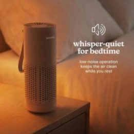 Mini oro valytuvas Homedics Whisper Pure, 3 greičiai, 18 × 7 cm