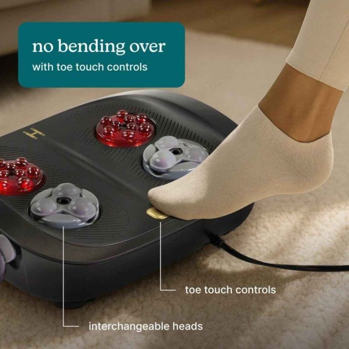 Pėdų masažuoklis su keičiamomis Shiatsu galvutėmis Homedics ModMassage