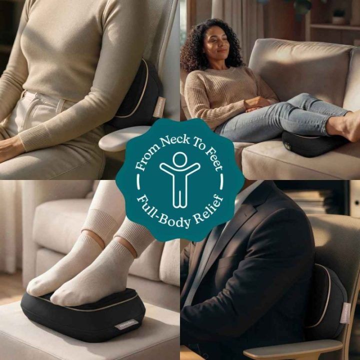 Belaidė šiatsu masažinė pagalvėlė su šildymo funkcija Homedics ModMassage