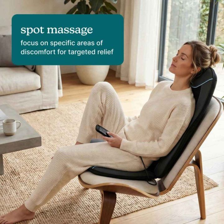 Masažinė nugaros ir pečių pagalvėlė su šildymu Homedics ShiatsuMAX 3.0
