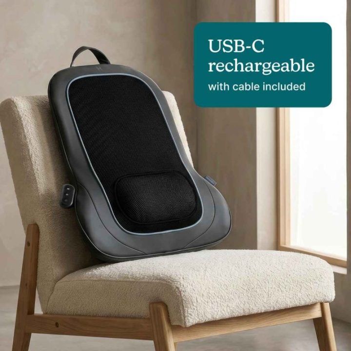 Šildomasis šiatsu nugaros masažuoklis Homedics SBM-150H-WW
