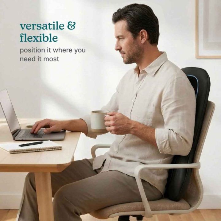 Šildomasis šiatsu nugaros masažuoklis Homedics SBM-150H-WW