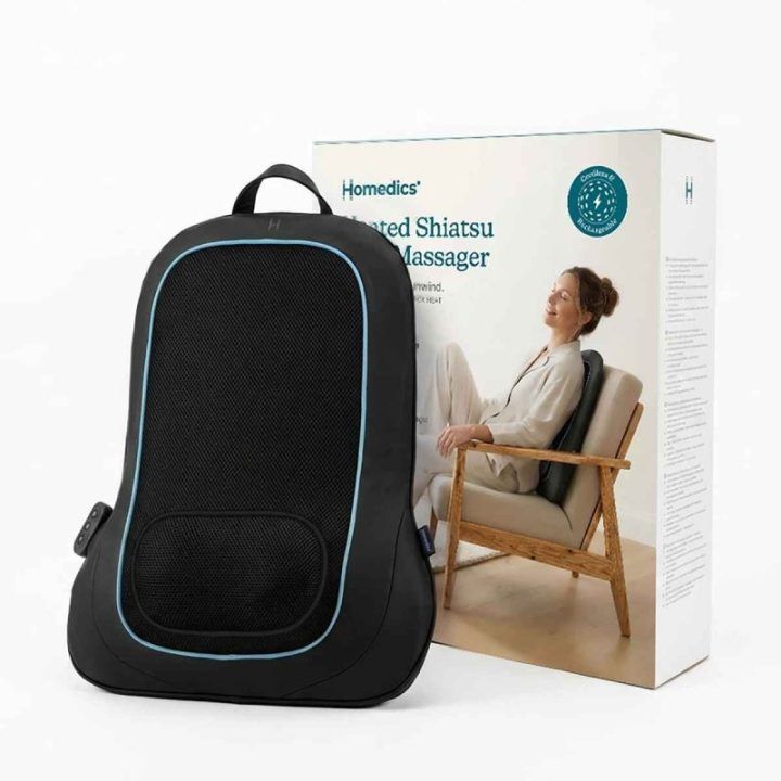 Šildomasis šiatsu nugaros masažuoklis Homedics SBM-150H-WW