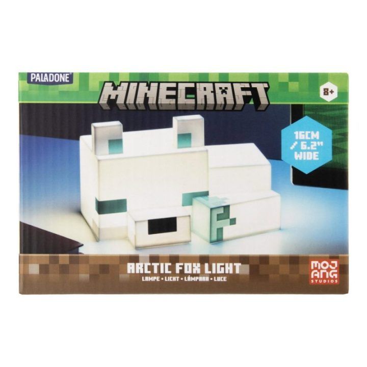 Naktinis šviestuvas su Minecraft arktinės lapės motyvu Paladone