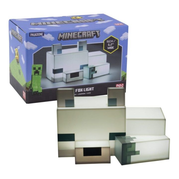 Naktinis šviestuvas su Minecraft arktinės lapės motyvu Paladone