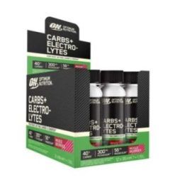 Skystas maisto papildas Optimum Nutrition Carbs + Electrolytes, 12 × 99 ml, miško uogų skonio