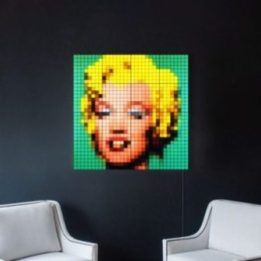 Išmaniųjų LED šviesos blokų rinkinys Twinkly Squares, 6 blokai, 384 RGB LED taškai