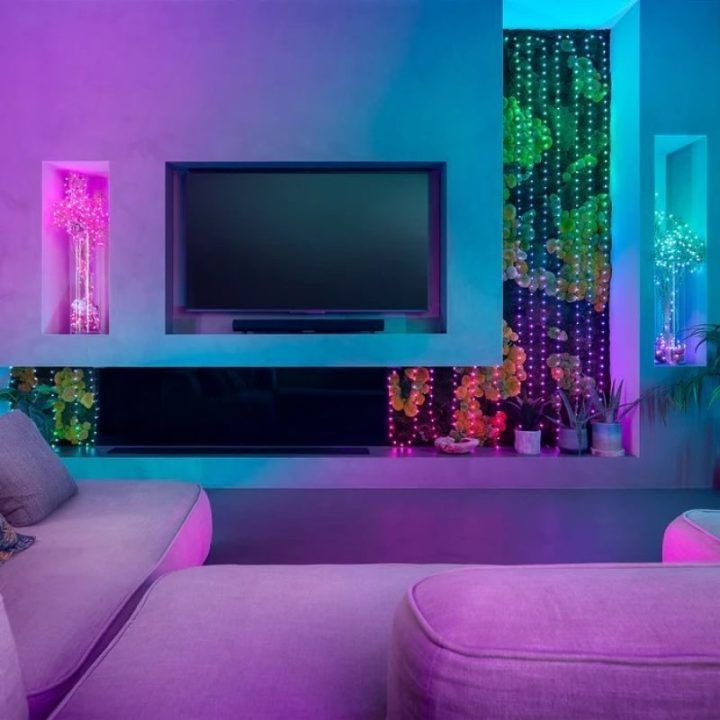 LED girlianda Twinkly Candies su 100 žvakės formos RGB lempučių, 6 m, įvairiaspalvė