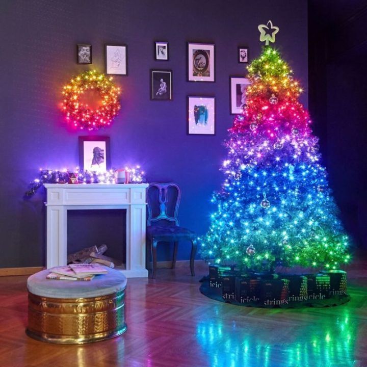 Išmanioji kalėdinė girlianda Twinkly, 250 RGB, 20 m, įvairiaspalvė